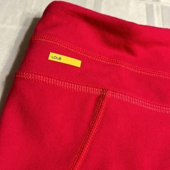 Shorts,gym workout shorts ,red,LOLE. Red activewear shorts.High rise 10.5” NWT - Picture 2 of 16